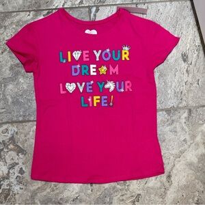 NWT Size 7 Pink Garanimals Shirt with diamond graphic